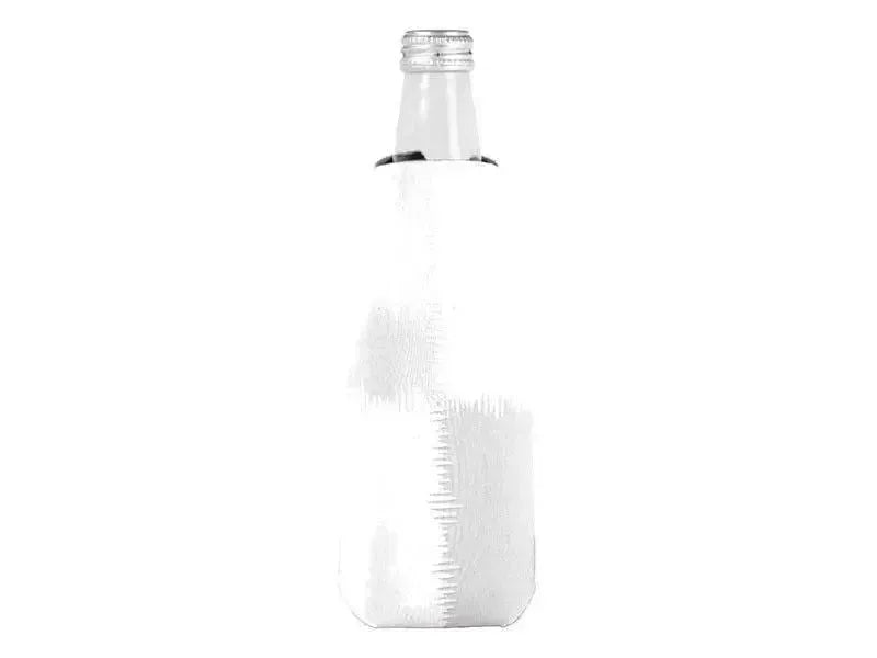 Bottle Cooler Sleeves – Bottle Koozies-QUARTERS Bottle Cooler Sleeves – Bottle Koozies-Grays & White-from COLORADDICTED.COM-