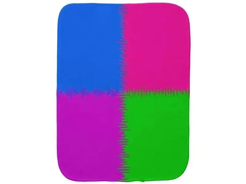 Burp Cloths-QUARTERS Burp Cloths-Purple, Fuchsia, Blue & Green-from COLORADDICTED.COM-