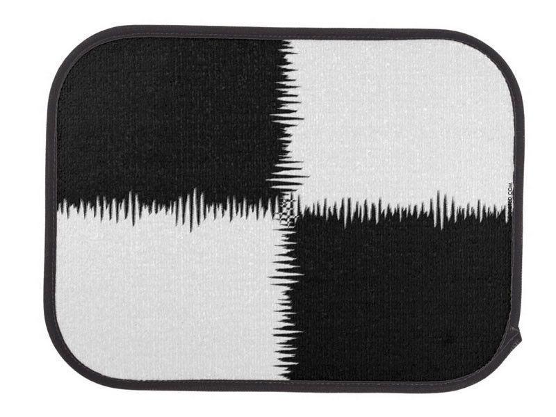 Car Mats-QUARTERS Car Mats Sets-Black &amp; White-from COLORADDICTED.COM-