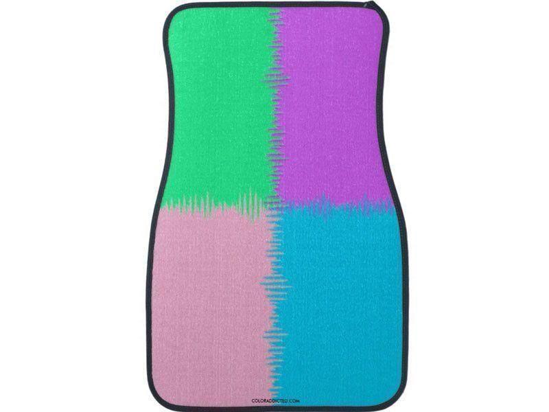 Car Mats-QUARTERS Car Mats Sets-Pink &amp; Light Blue &amp; Light Green &amp; Light Purple-from COLORADDICTED.COM-