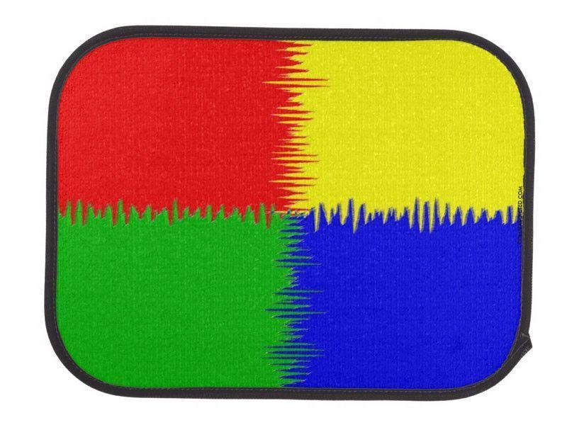 Car Mats-QUARTERS Car Mats Sets-Red &amp; Blue &amp; Green &amp; Yellow-from COLORADDICTED.COM-