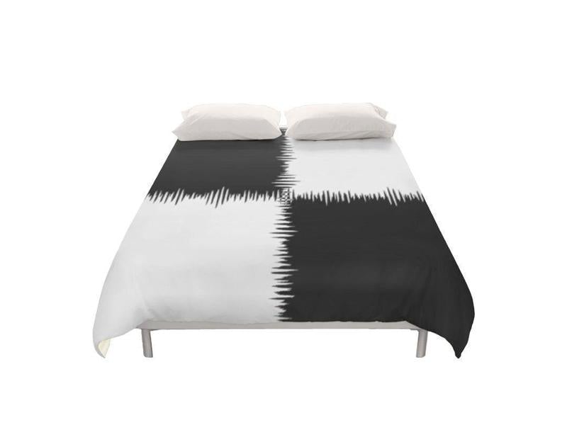 Duvet Covers-QUARTERS Duvet Covers-Black &amp; White-from COLORADDICTED.COM-