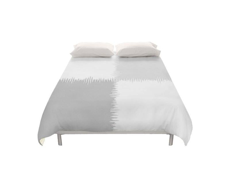 Duvet Covers-QUARTERS Duvet Covers-Grays &amp; White-from COLORADDICTED.COM-
