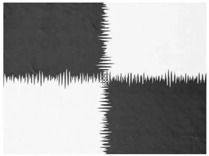 Fleece Blankets-QUARTERS Fleece Blankets-Black & White-from COLORADDICTED.COM-