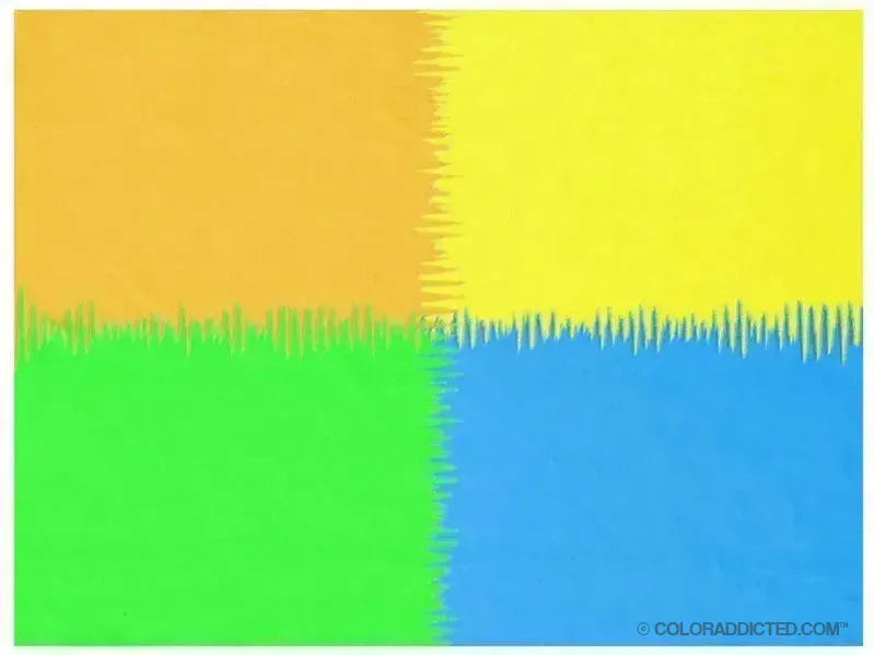Fleece Blankets-QUARTERS Fleece Blankets-Orange, Blue, Green & Yellow-from COLORADDICTED.COM-