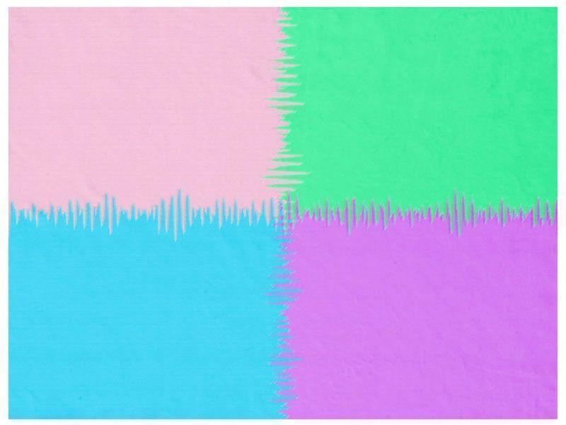 Fleece Blankets-QUARTERS Fleece Blankets-Pink, Light Blue, Light Green &amp; Light Purple-from COLORADDICTED.COM-