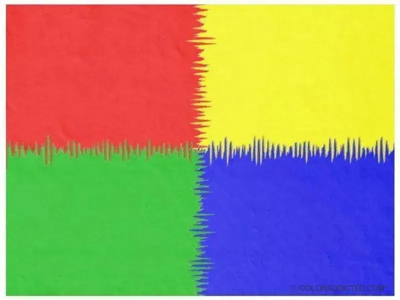 Fleece Blankets-QUARTERS Fleece Blankets-Red, Blue, Green & Yellow-from COLORADDICTED.COM-