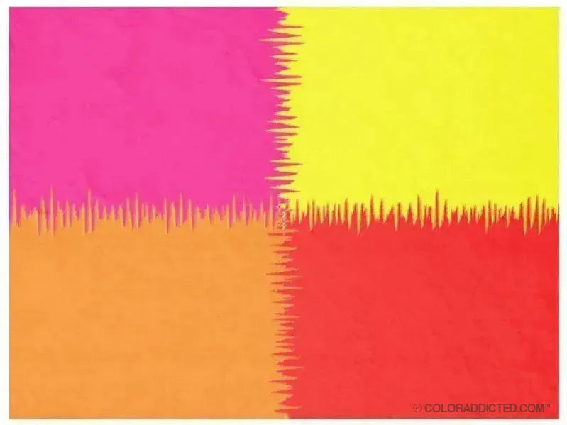 Fleece Blankets-QUARTERS Fleece Blankets-Red, Orange, Fuchsia & Yellow-from COLORADDICTED.COM-