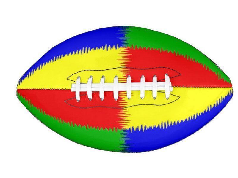 Footballs-QUARTERS Footballs &amp; Mini Footballs-Red &amp; Blue &amp; Green &amp; Yellow-from COLORADDICTED.COM-