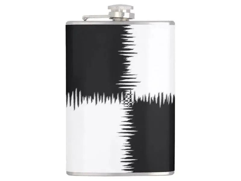 Hip Flasks-QUARTERS Hip Flasks-Black & White-from COLORADDICTED.COM-