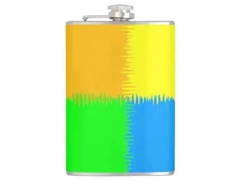 Hip Flasks-QUARTERS Hip Flasks-Orange & Blue & Green & Yellow-from COLORADDICTED.COM-