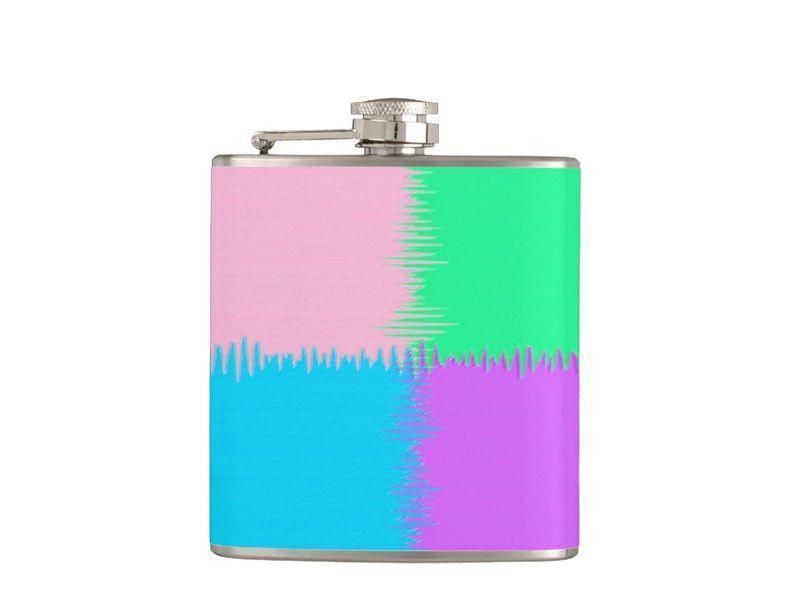 Hip Flasks-QUARTERS Hip Flasks-Pink &amp; Light Blue &amp; Light Green &amp; Light Purple-from COLORADDICTED.COM-
