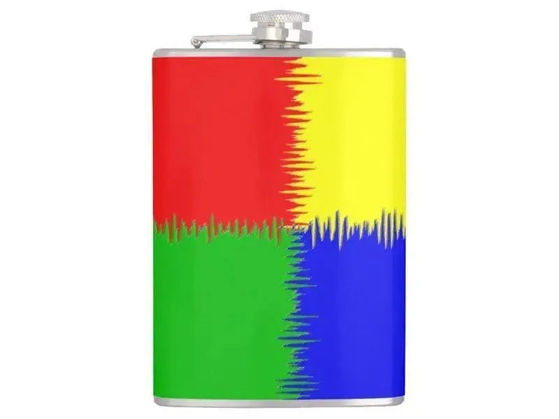 Hip Flasks-QUARTERS Hip Flasks-Red & Blue & Green & Yellow-from COLORADDICTED.COM-