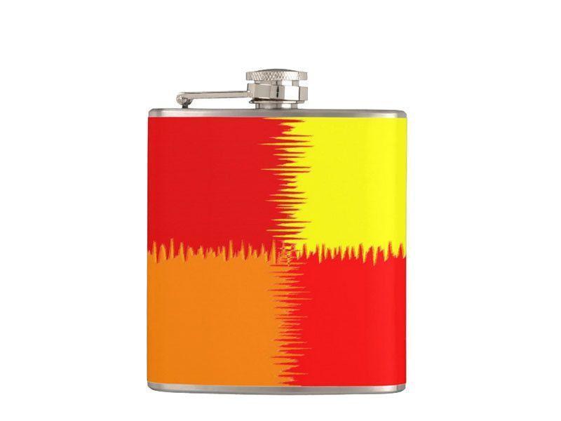 Hip Flasks-QUARTERS Hip Flasks-Reds &amp; Orange &amp; Yellow-from COLORADDICTED.COM-