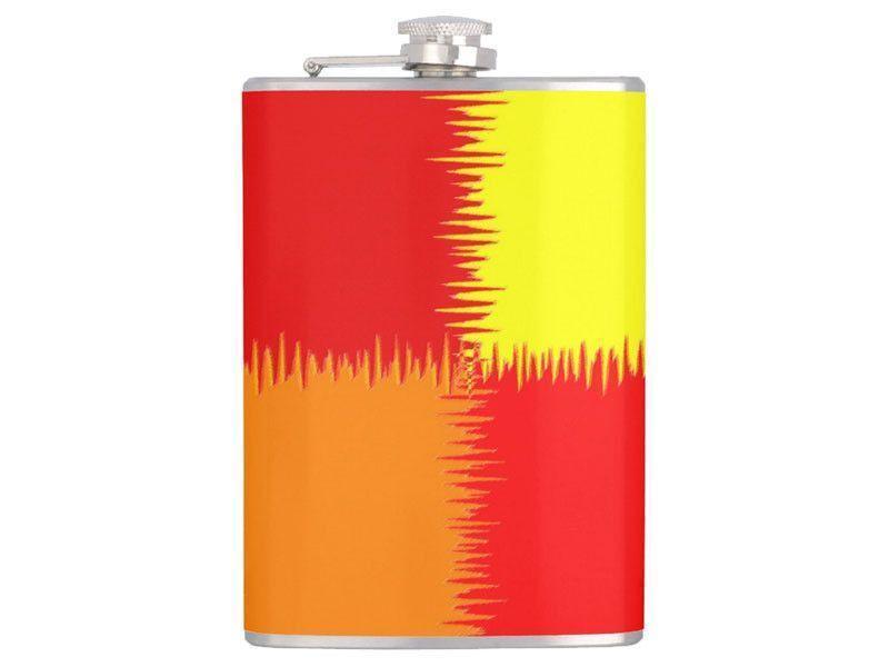 Hip Flasks-QUARTERS Hip Flasks-Reds &amp; Orange &amp; Yellow-from COLORADDICTED.COM-