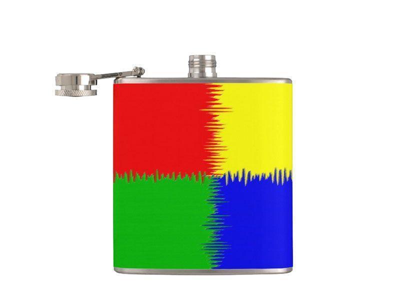 Hip Flasks-QUARTERS Hip Flasks-Red & Blue & Green & Yellow-from COLORADDICTED.COM-