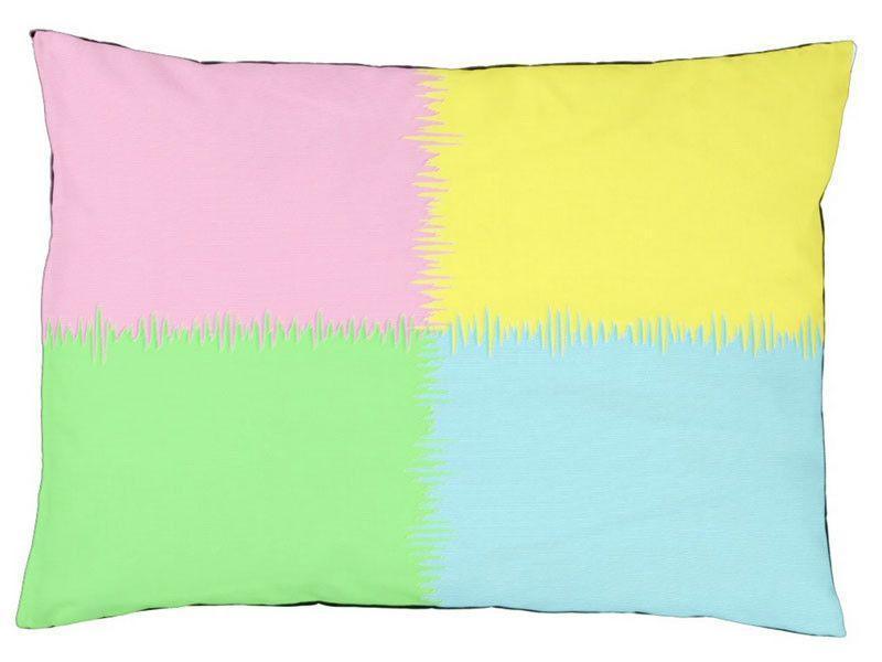 Dog Beds-QUARTERS Indoor/Outdoor Dog Beds-Pink, Light Blue, Light Green &amp; Light Yellow-from COLORADDICTED.COM-