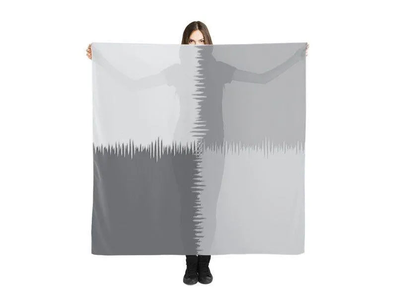 Large Square Scarves & Shawls-QUARTERS Large Square Scarves & Shawls-Grays-from COLORADDICTED.COM-