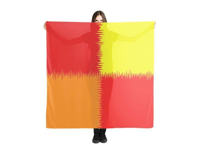 Large Square Scarves &amp; Shawls-QUARTERS Large Square Scarves &amp; Shawls-Reds &amp; Orange &amp; Yellow-from COLORADDICTED.COM-