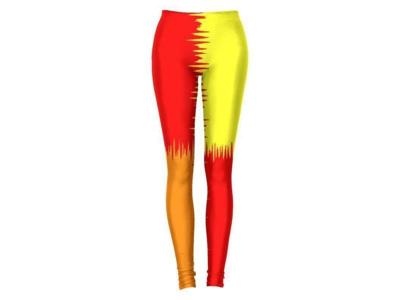 Leggings-QUARTERS Leggings-Reds &amp; Orange &amp; Yellow-from COLORADDICTED.COM-