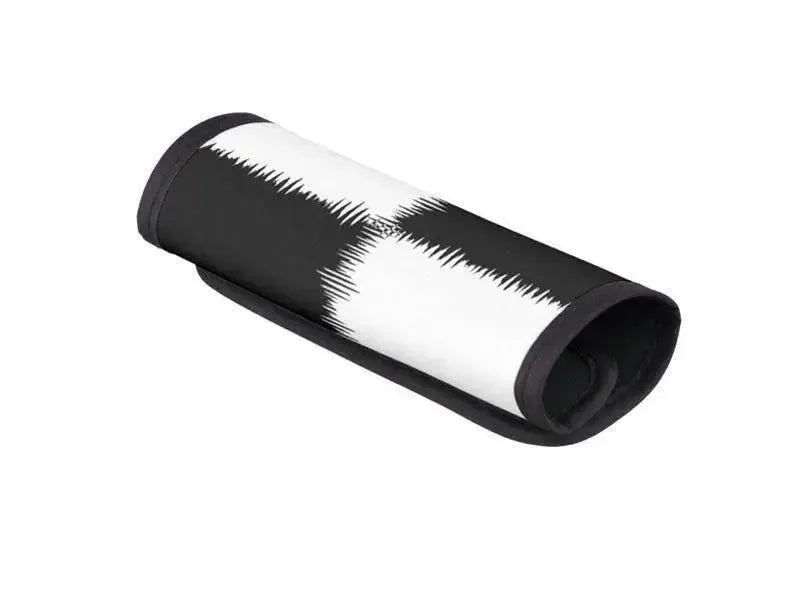 Luggage Handle Wraps-QUARTERS Luggage Handle Wraps-Black & White-from COLORADDICTED.COM-