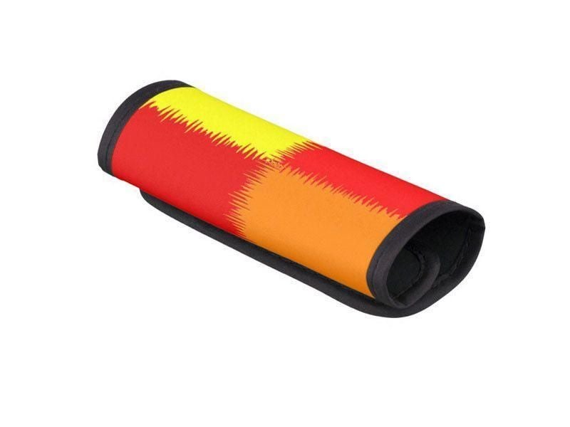 Luggage Handle Wraps-QUARTERS Luggage Handle Wraps-Reds &amp; Orange &amp; Yellow-from COLORADDICTED.COM-