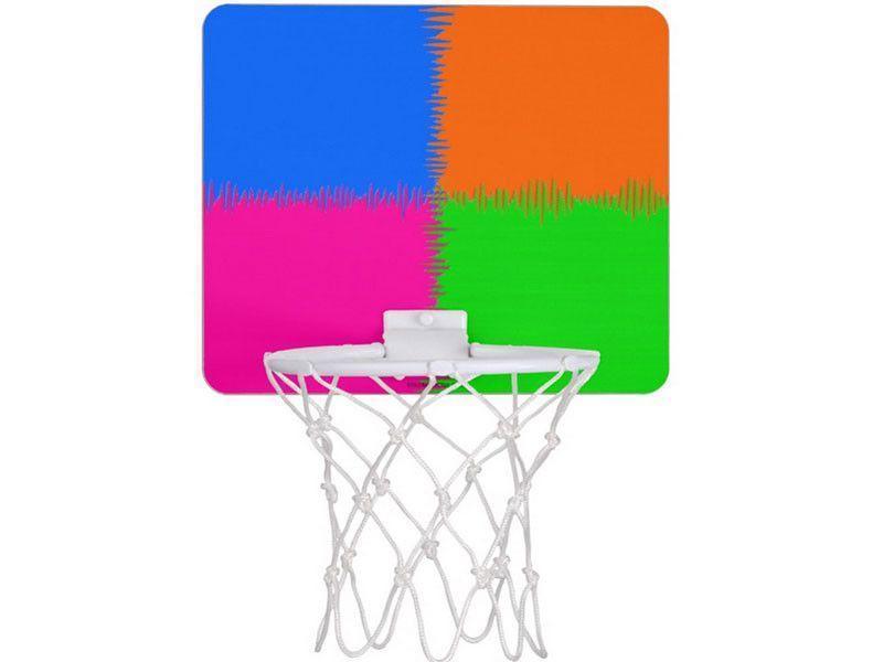 Mini Basketball Hoops-QUARTERS Mini Basketball Hoops-Orange &amp; Fuchsia &amp; Blue &amp; Green-from COLORADDICTED.COM-