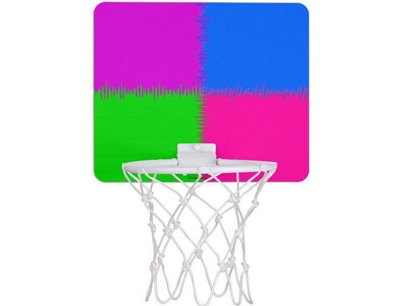 Mini Basketball Hoops-QUARTERS Mini Basketball Hoops-Purple &amp; Fuchsia &amp; Blue &amp; Green-from COLORADDICTED.COM-