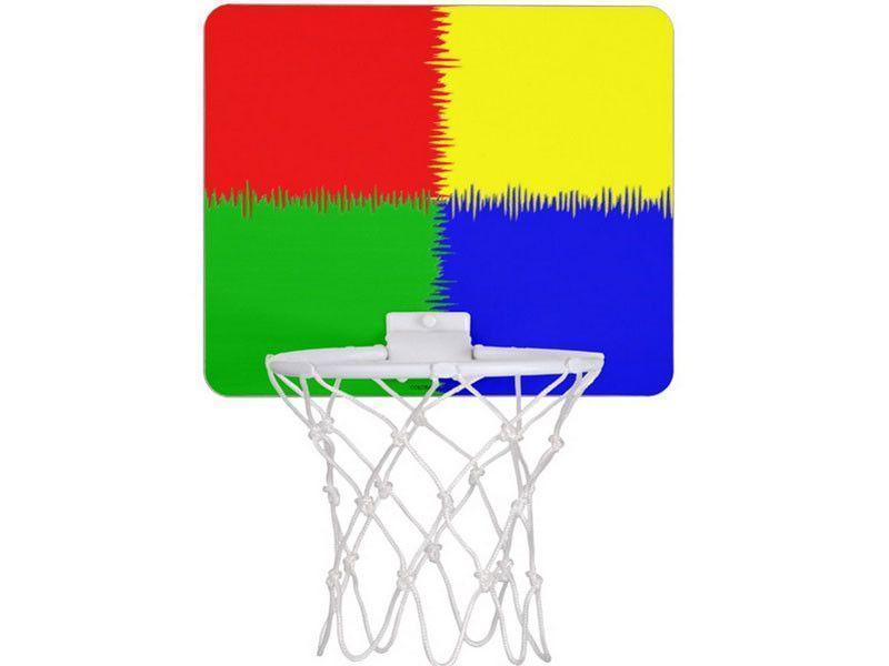Mini Basketball Hoops-QUARTERS Mini Basketball Hoops-Red &amp; Blue &amp; Green &amp; Yellow-from COLORADDICTED.COM-