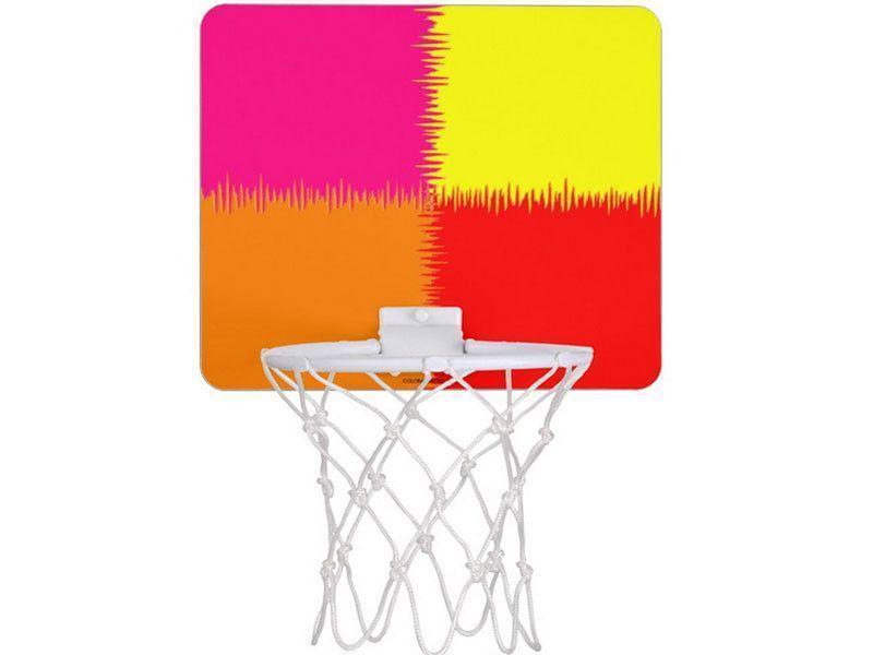 Mini Basketball Hoops-QUARTERS Mini Basketball Hoops-Red &amp; Orange &amp; Fuchsia &amp; Yellow-from COLORADDICTED.COM-