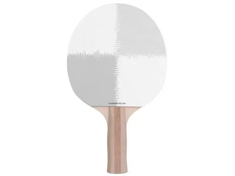 Ping Pong Paddles-QUARTERS Ping Pong Paddles-Grays & White-from COLORADDICTED.COM-