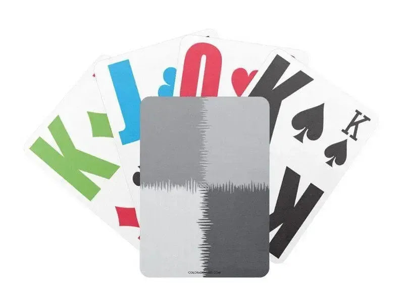 Playing Cards-QUARTERS Premium Bicycle® E-Z See® LoVision® Playing Cards for visually impaired players-Grays-from COLORADDICTED.COM-