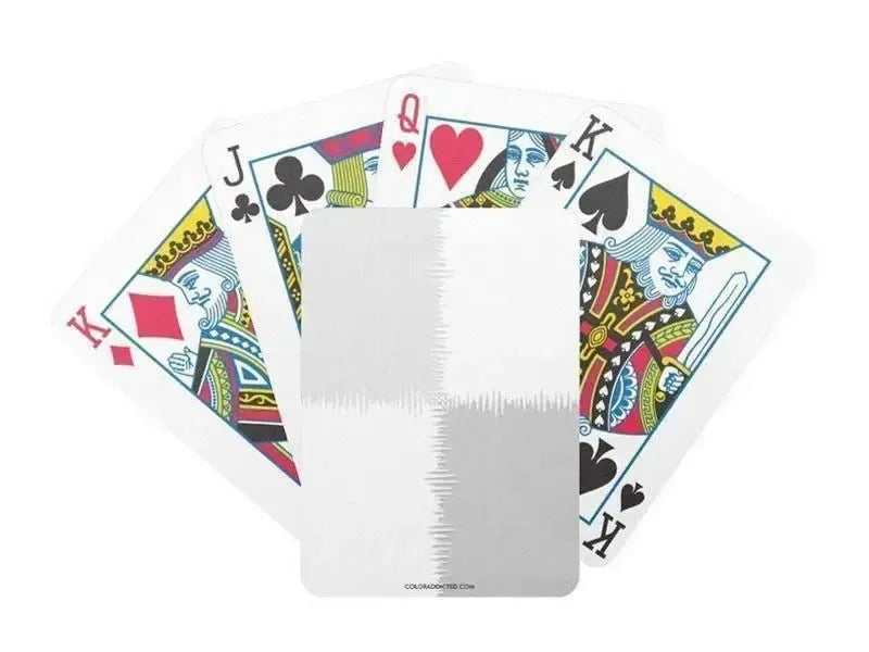 Playing Cards-QUARTERS Premium Bicycle® Playing Cards-Grays & White-from COLORADDICTED.COM-