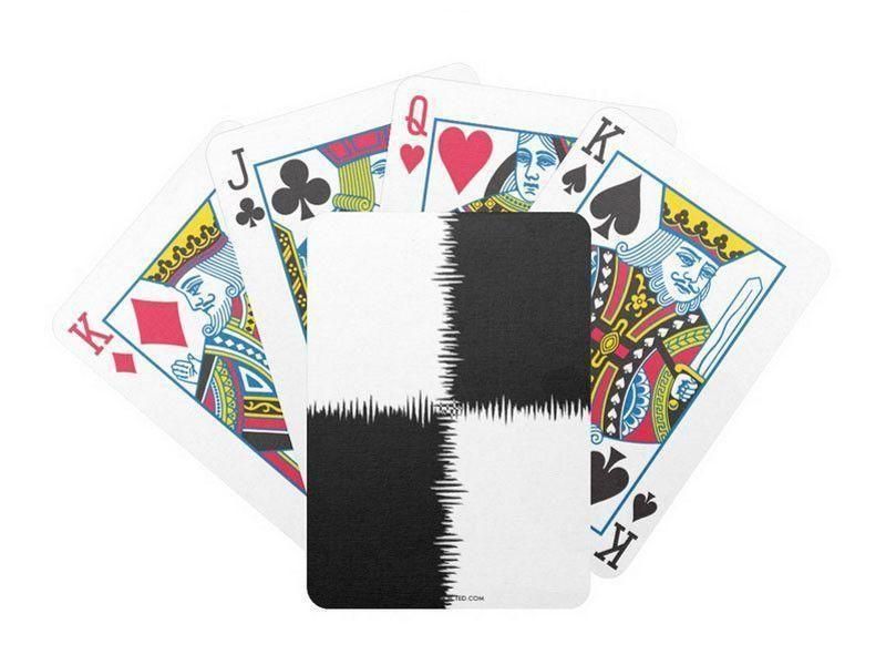Playing Cards-QUARTERS Premium Bicycle® Playing Cards-Black &amp; White-from COLORADDICTED.COM-