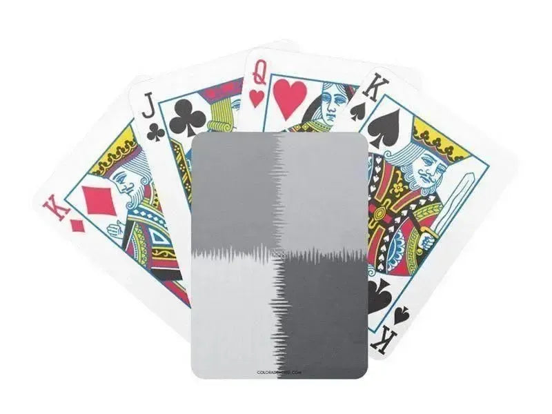 Playing Cards-QUARTERS Premium Poker Playing Cards-Grays-from COLORADDICTED.COM-