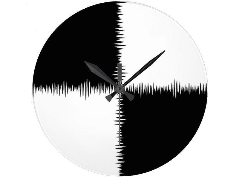 Wall Clocks-QUARTERS Round Wall Clocks-Black &amp; White-from COLORADDICTED.COM-