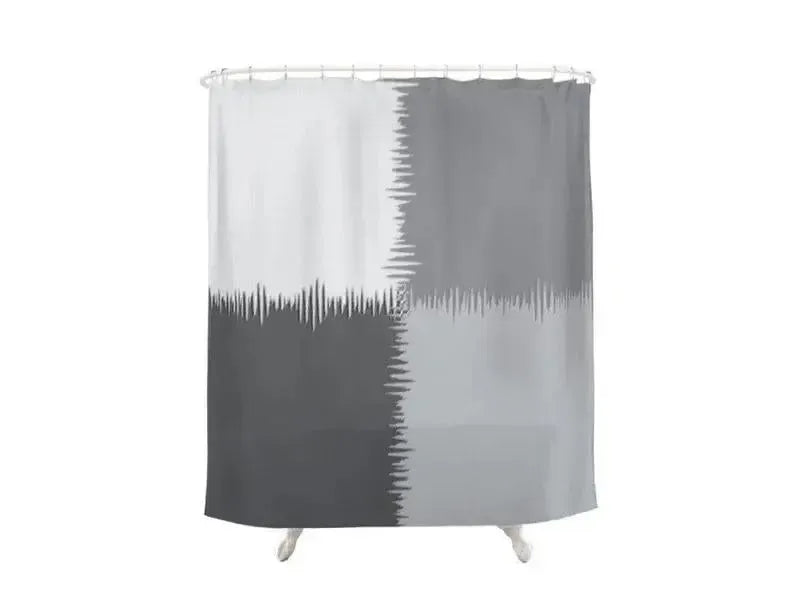 Shower Curtains-QUARTERS Shower Curtains-from COLORADDICTED.COM-