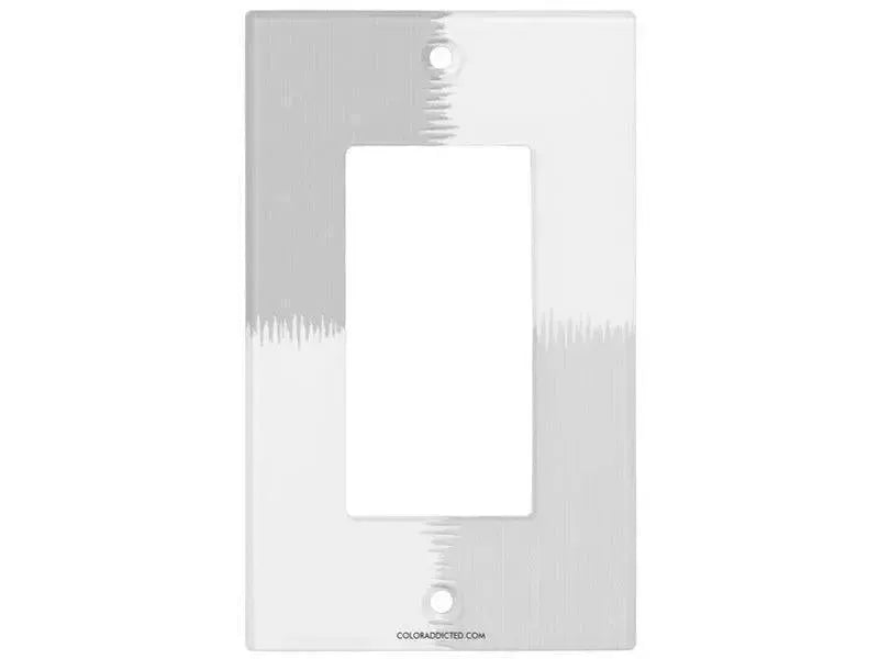 Rocker Light Switch Covers-QUARTERS Single, Double & Triple-Rocker Light Switch Covers-Grays & White-from COLORADDICTED.COM-