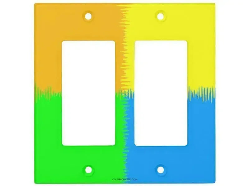 Rocker Light Switch Covers-QUARTERS Single, Double & Triple-Rocker Light Switch Covers-from COLORADDICTED.COM-
