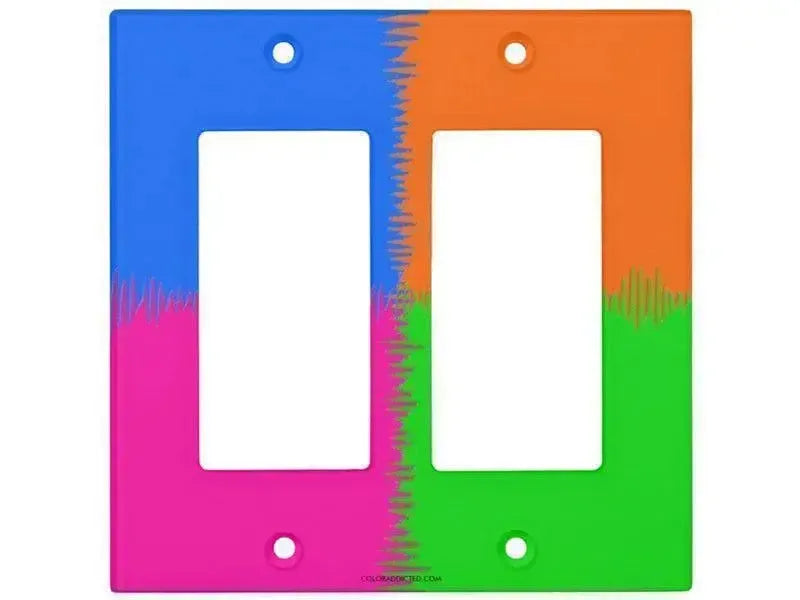 Rocker Light Switch Covers-QUARTERS Single, Double & Triple-Rocker Light Switch Covers-from COLORADDICTED.COM-