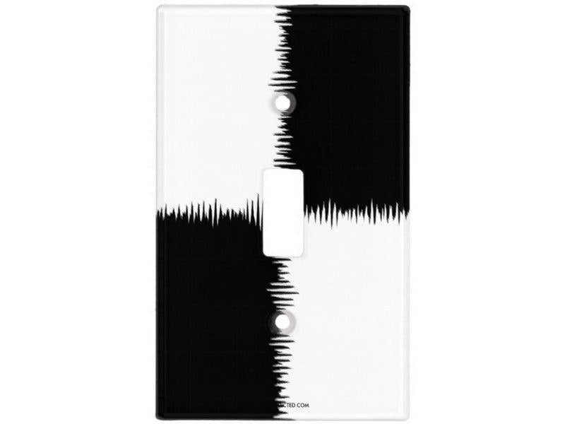 Light Switch Covers-QUARTERS Single, Double &amp; Triple-Toggle Light Switch Covers-Black &amp; White-from COLORADDICTED.COM-