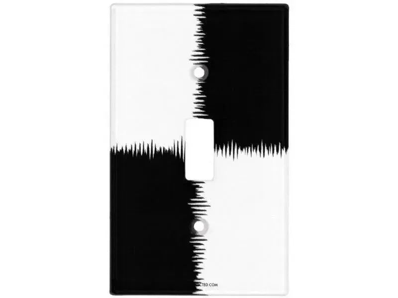 Toggle Light Switch Covers-QUARTERS Single, Double & Triple-Toggle Light Switch Covers-Black & White-from COLORADDICTED.COM-
