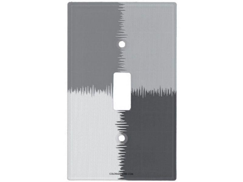 Light Switch Covers-QUARTERS Single, Double &amp; Triple-Toggle Light Switch Covers-Grays-from COLORADDICTED.COM-