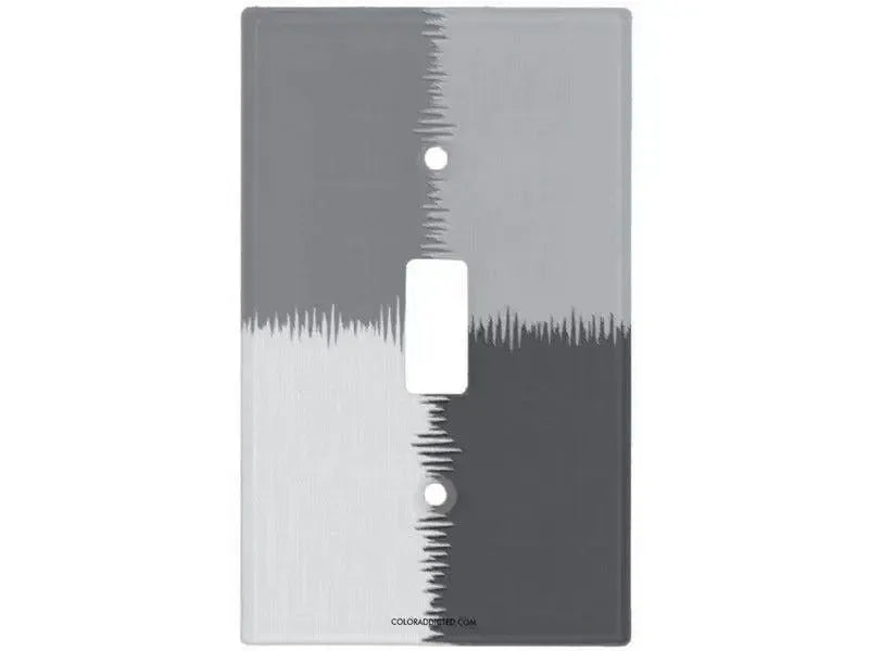 Toggle Light Switch Covers-QUARTERS Single, Double & Triple-Toggle Light Switch Covers-Grays-from COLORADDICTED.COM-