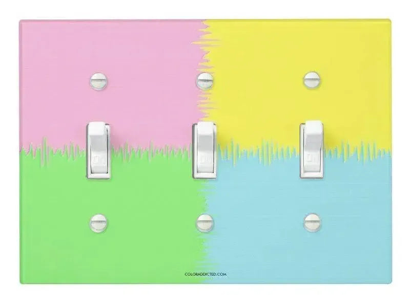 Toggle Light Switch Covers-QUARTERS Single, Double & Triple-Toggle Light Switch Covers-from COLORADDICTED.COM-