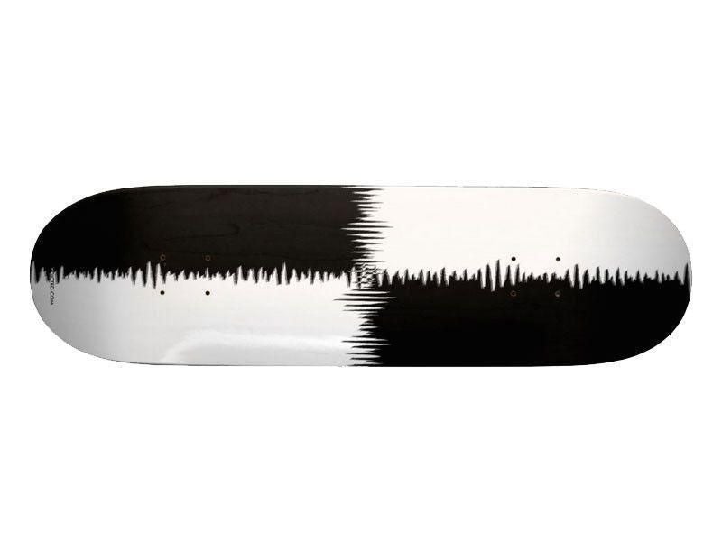 Skateboard Decks-QUARTERS Skateboard Decks-Black &amp; White-from COLORADDICTED.COM-