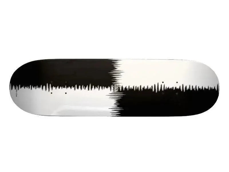 Skateboard Decks-QUARTERS Skateboard Decks-Black & White-from COLORADDICTED.COM-