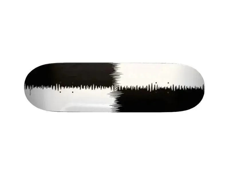 Skateboard Decks-QUARTERS Skateboard Decks-Black & White-from COLORADDICTED.COM-