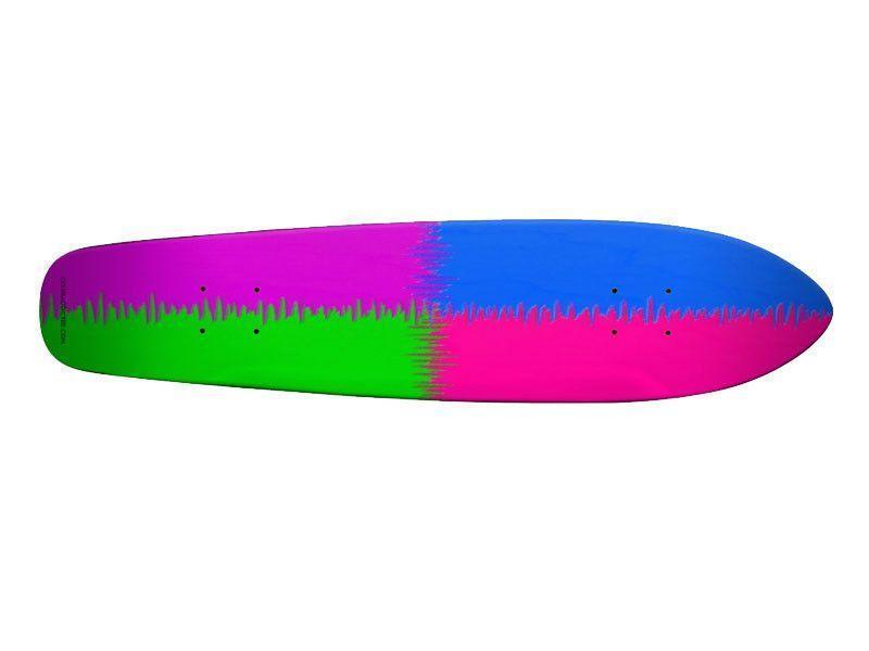 Skateboard Decks-QUARTERS Skateboard Decks-Purple &amp; Fuchsia &amp; Blue &amp; Green-from COLORADDICTED.COM-