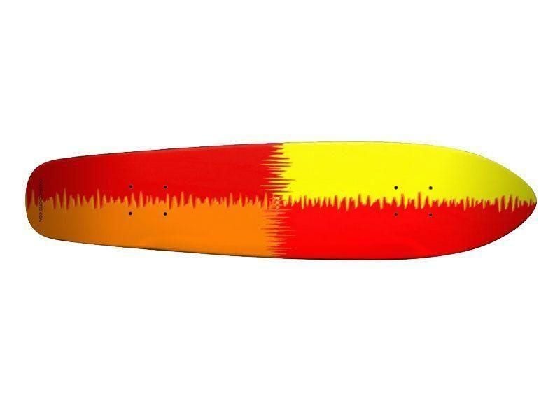 Skateboard Decks-QUARTERS Skateboard Decks-Reds &amp; Orange &amp; Yellow-from COLORADDICTED.COM-